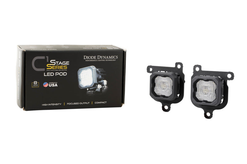 Diode Dynamics SSC1 Type FBS LED Fog Light Kit - Yellow SAE Fog