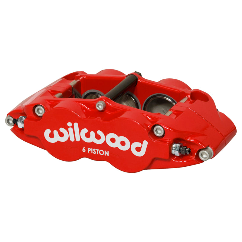 Wilwood caliper FNSL6R-DS 1.62/1.12/1.12 1.25 rotor L/H dust seal red