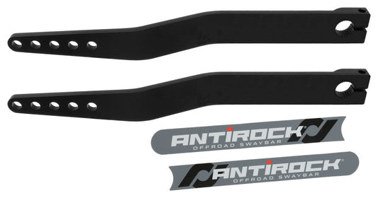 RockJock Antirock Fabricated Steel Sway Bar Arms 19.25in Long 1.7in Offset Bend 5 Holes