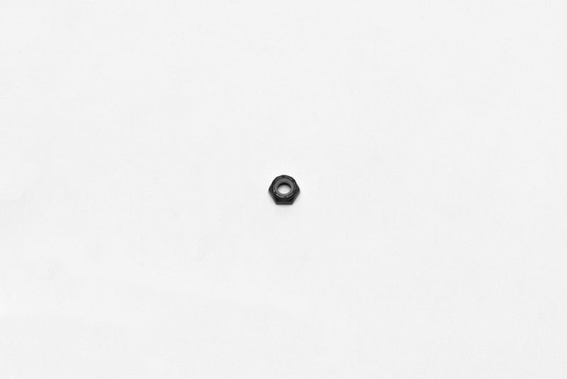 Wilwood nut 1/4-28 thin nylock 7/16 hex black zinc