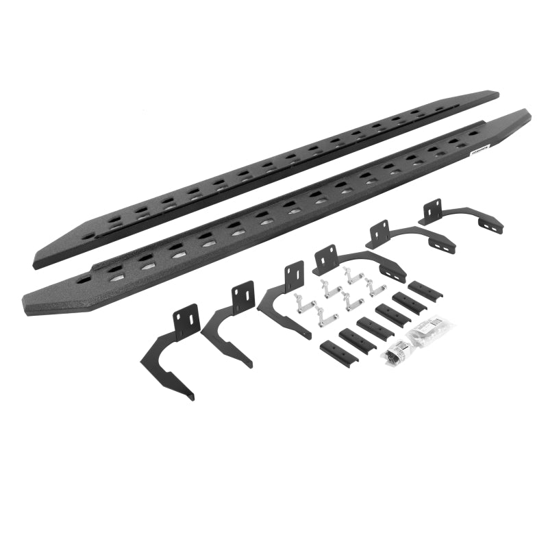 Go Rhino 10-22 Ram 2500/3500HD Crew Cab 4DR RB20 Slim Running Boards Kit (w/Brackets) - Bedliner Ct