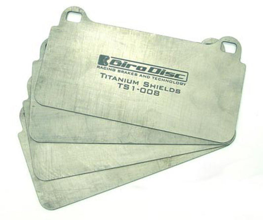 GiroDisc 2003 Dodge Viper Front Titanium Pad Shields