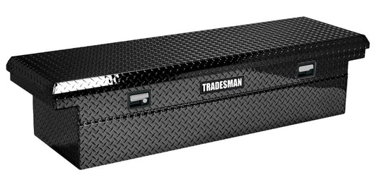 Tradesman Aluminum Economy Cross Bed Low-Profile Truck Tool Box (60in.) - Black