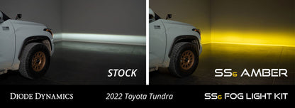 Diode Dynamics 2022 Toyota Tundra (Pair) SS6 LED Fog Light Bracket Kit