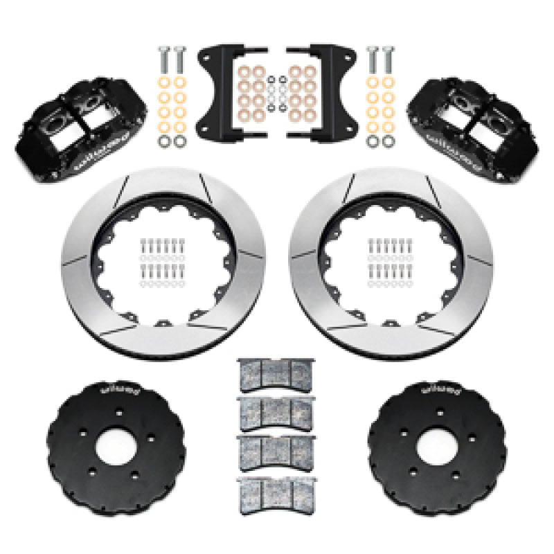 Wilwood 14-19 Chevrolet Corvette C7 Forged Narrow Superlite 6R Front BBK - 14.00 Rotor - Black