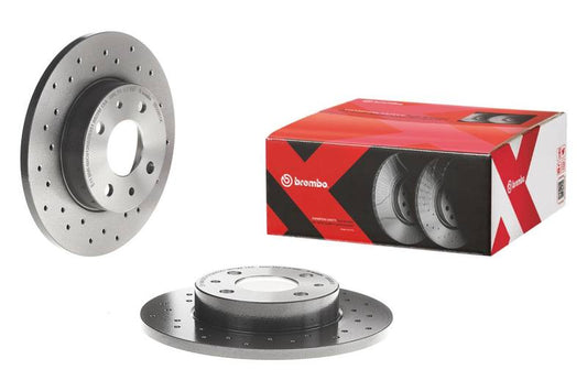 Brembo 00-04 Ford Focus Front Premium Xtra Cross Drilled UV Coated Rotor