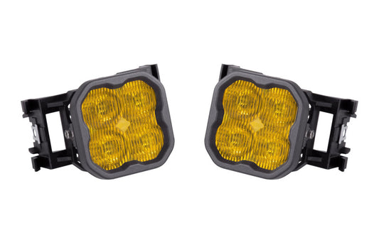 Diode Dynamics SS3 Type X LED Fog Light Kit - Yellow SAE Fog Sport