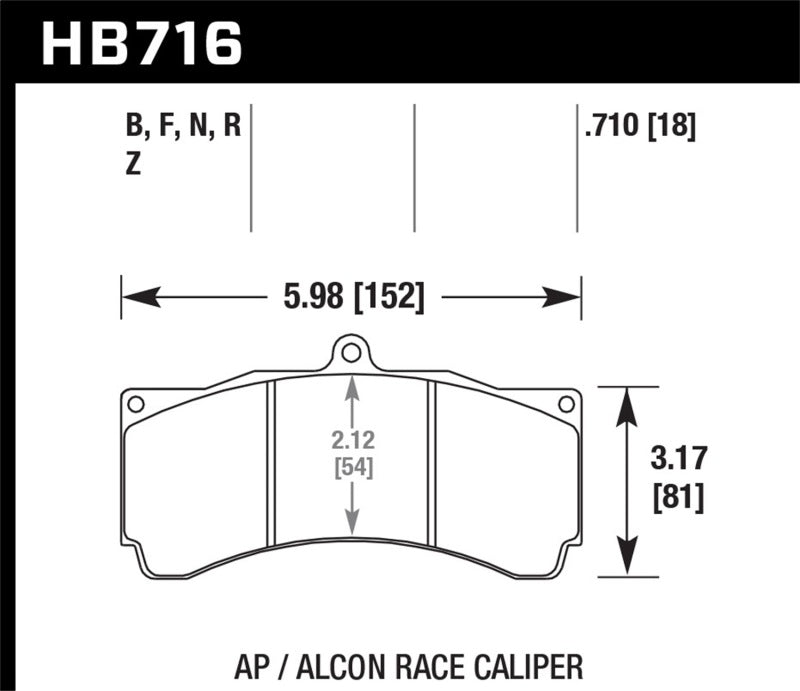 Hawk Performance HP+ Street/Motorsports Crossover Brake Pads Tri