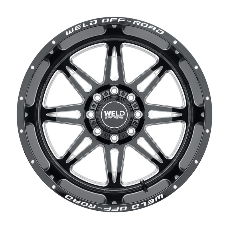Weld Cheyenne W132 Series 22x10 / 8x180 BP / -18 Offset / 4.75 BS / 124.3 Bore - Gloss Black MIL