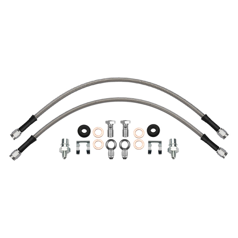 Wilwood flexline kit 16IN. -3 male to M10-1.0 BF M10-1.0 banjo -3M to M10-1.0 straight