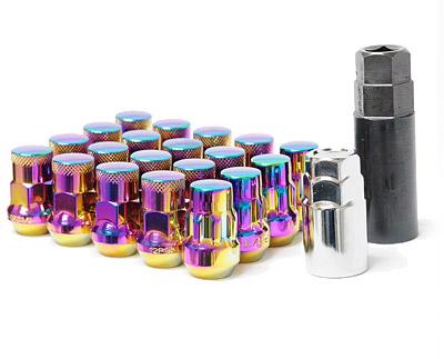 Wheel Mate Muteki SR35 Close End Lug Nuts w/ Lock Set - Red 12x1.25 35mm
