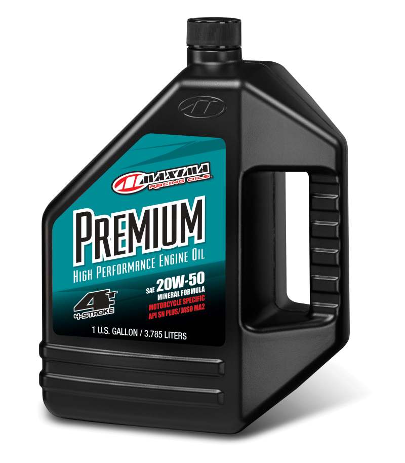 Maxima Premium 4T 20W50 Mineral Engine Oil - 128oz