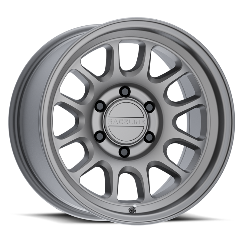 Raceline 958T Rogue 20x9in / 5X127 BP / 0mm Offset / 78.1mm Bore - Matte Titanium