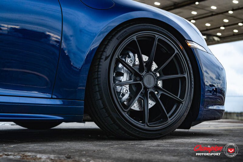 Vossen X Champion RS92 20X12 / ET50 / 5X130 / Satin Black Wheel / 911 Turbo 991 5 Lug - Rear