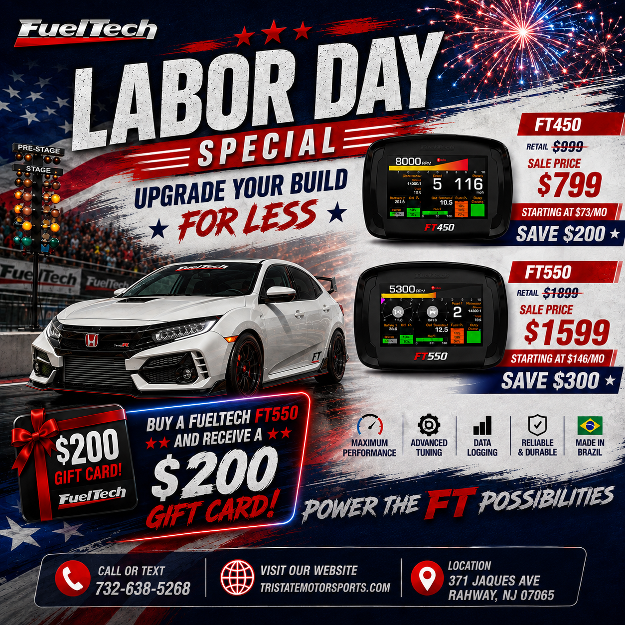 Labor Day Sale - Fueltech FT450 & FT550
