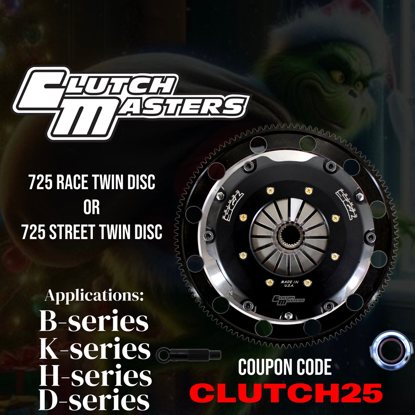 12 Days of Christmas Sale - Honda/Acura Clutchmasters 725 Street&Race Twin Disc