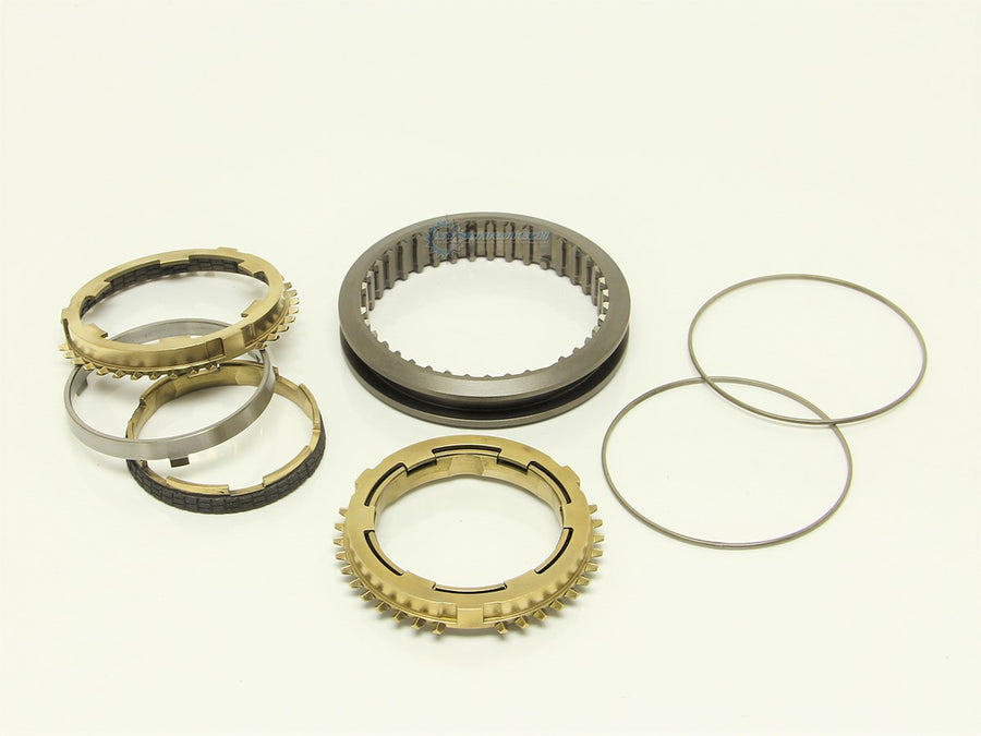 Synchrotech - SO-K20-3C Carbon Synchro Sleeve Set K-Series 6 Speed (3-4)