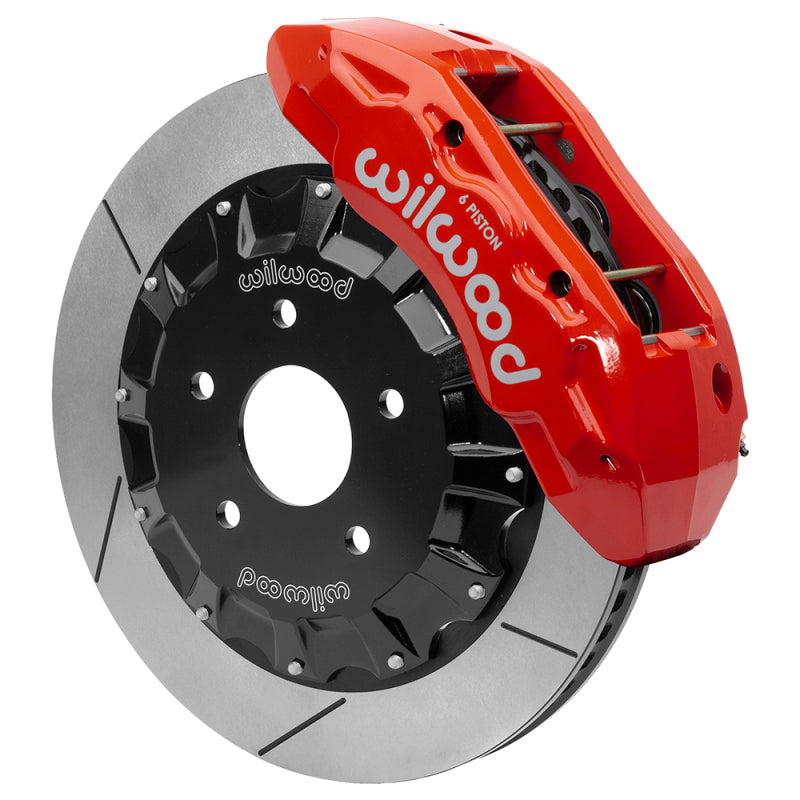 Wilwood kit front TX6R ram truck 1500 4X4 2013-18 16.00 rotor GT W/LINES red