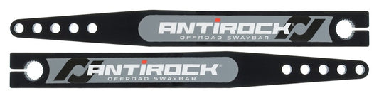 RockJock Antirock Fabricated Steel Sway Bar Arms 18in Long 16.195in C-C 5 Holes w/ Stickers Pair