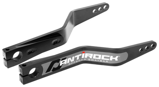 RockJock Antirock Sway Bar Kit Universal 15in Long Bent Steel Arms