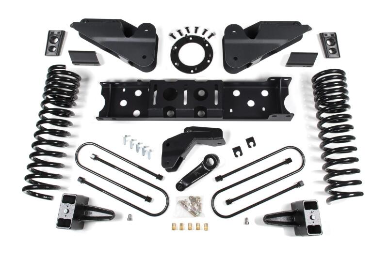 Zone Offroad 2019 Ram 3500 4.5in Radius Arm Brkt 2in Rr Block w/o Overload 6-Bolt TCase Nitro Shocks