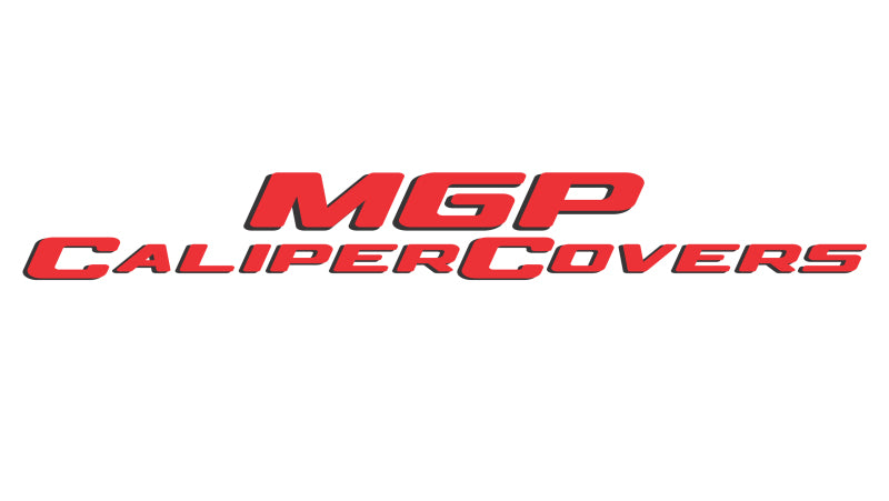 MGP 21-23 Chevrolet Blazer Caliper Cover Engraved F&R Bowtie Red Finish Silver Character - Set of 4