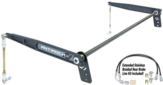 RockJock JK Antirock Sway Bar Kit Rear Forged Arms Heavy 1 1/8in Bar