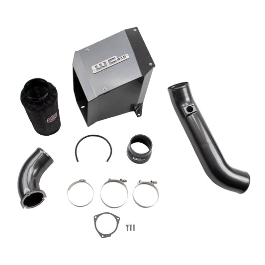 Wehrli 01-04 Duramax LB7 4in Intake Kit with Air Box Stage 2 - Gloss Black