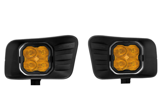 Diode Dynamics SS3 Ram Horizontal LED Fog Light Kit Max - Yellow SAE Fog