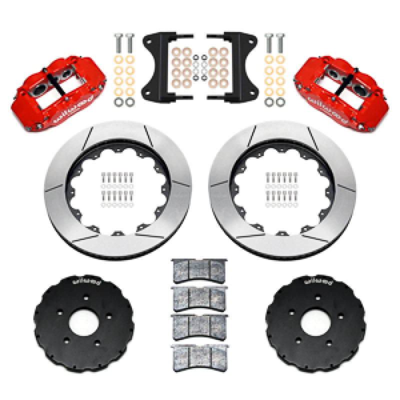 Wilwood 14-19 Chevrolet Corvette C7 Forged Narrow Superlite 6R Front BBK - 14.00 Rotor - Red