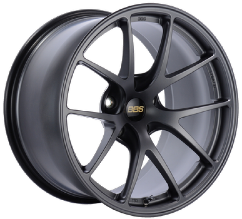 BBS RI-A 18x10.5 5x120 ET37 PFS Matte Graphite Wheel -82mm PFS/Clip Required