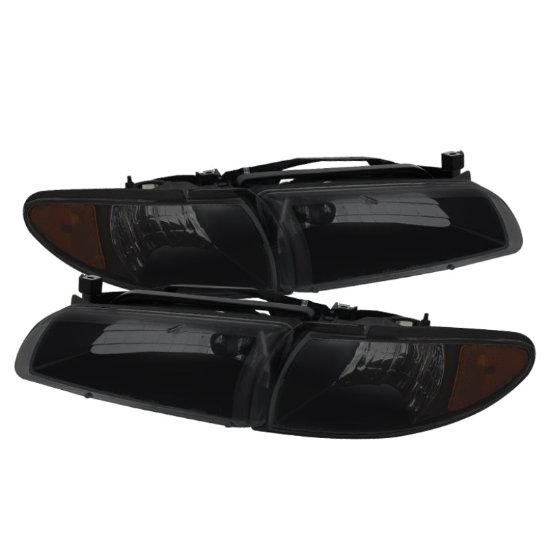 xTune Pontiac Grand Prix 97-03 Crystal Headlights w/ Amber Corner Lights HD-JH-PGPRIX-SET-AM-BSM