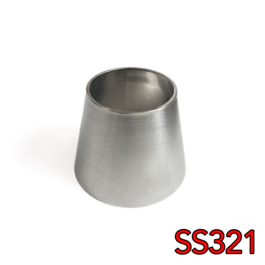Stainless Bros 2in to 2.5in SS321 Transition Reducer 1.188in Overall Length - 16GA/.065in Wall