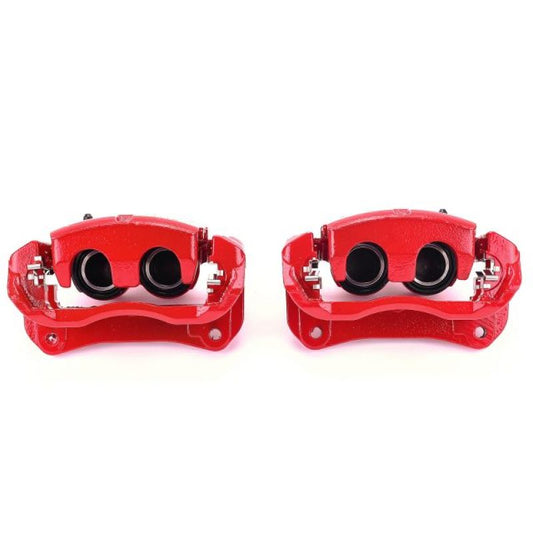 Power Stop 10-18 Lexus RX350 Front Red Calipers w/Brackets - Pair
