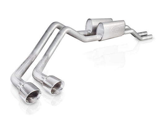 Stainless Works 2004-08 F150 5.4L Exhaust 2-1/2in Chambered Mufflers Behind Passenger Tire Exit