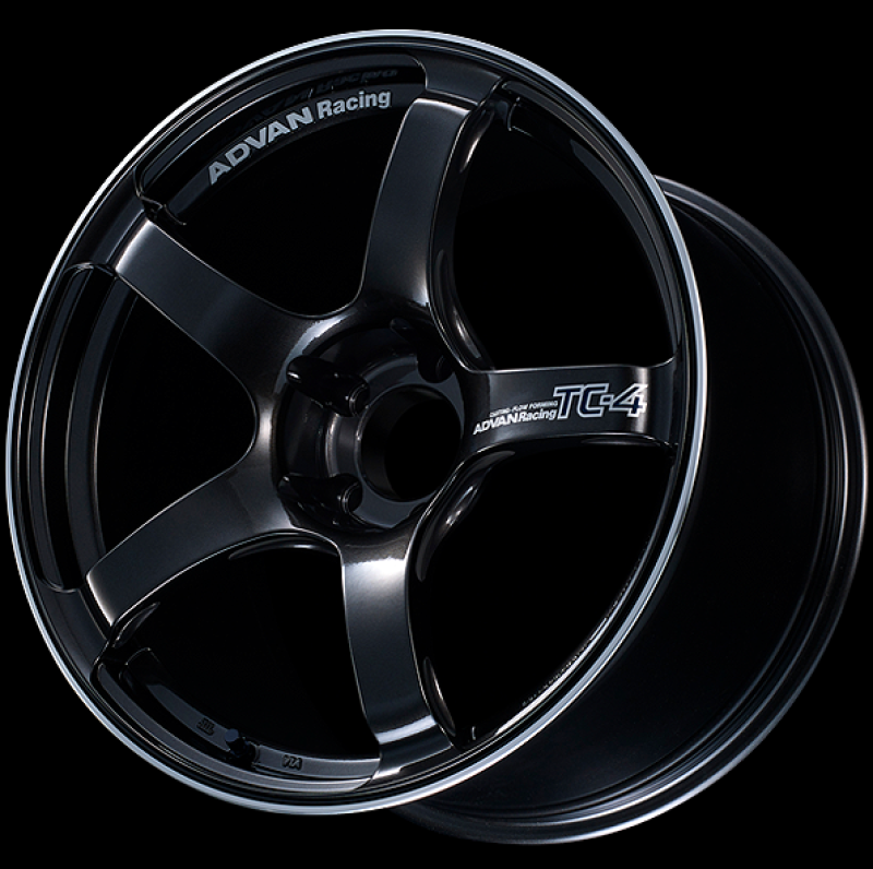 Advan TC4 17X9.5 +50M 5x114.3 Black Gunmetallic and Ring Wheel