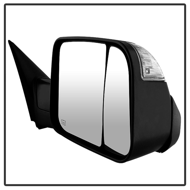 Xtune Dodge Ram 1500 09-12 Power Heated Adjust Mirror Black HoUSing Right MIR-DRAM09S-PWH-R