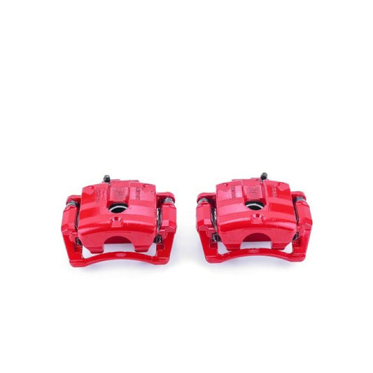 Power Stop 08-09 Cadillac CTS Rear Red Calipers w/Brackets - Pair
