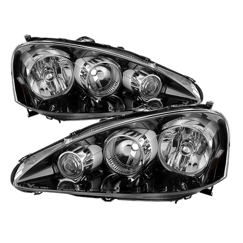 xTune Acura Rsx 2005-2006 OEM Style Headlights -Black HD-JH-ARSX05-AM-BK