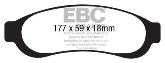 EBC 05-07 Ford F350 (inc Super Duty) 5.4 DRW 2WD Ultimax2 Rear Brake Pads