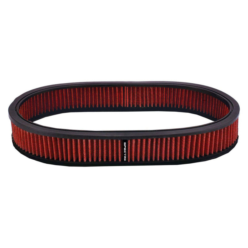 Spectre Air Filter Oval 12in. x 2in. - Red
