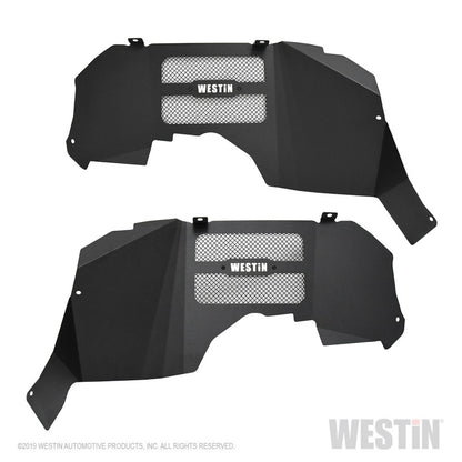 Westin 18-20 Jeep Wrangler JL Inner Fenders - Front - Textured Black
