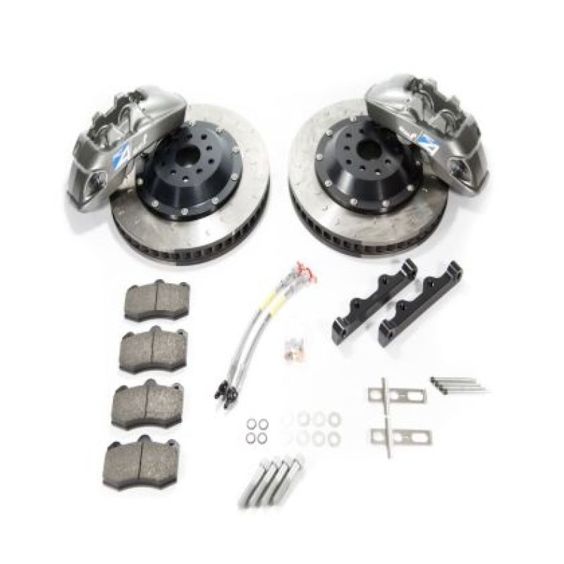 Alcon 2009+ Nissan GT-R R35 380x33mm Rotor 4 Piston Caliper RC4 Rear Axle Kit - Grey