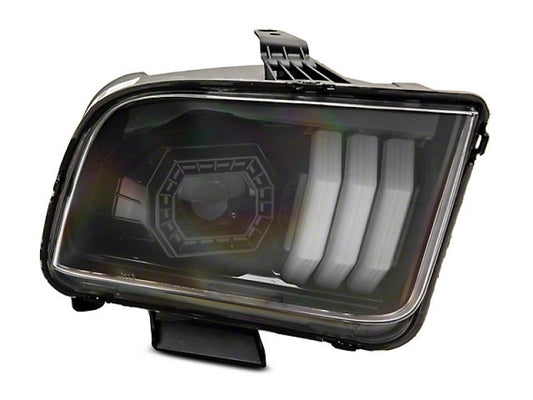 Raxiom 05-09 Ford Mustang w/ Halogen Prjctor Headlights- Black Housing (Clear Lens) (No GT500 )