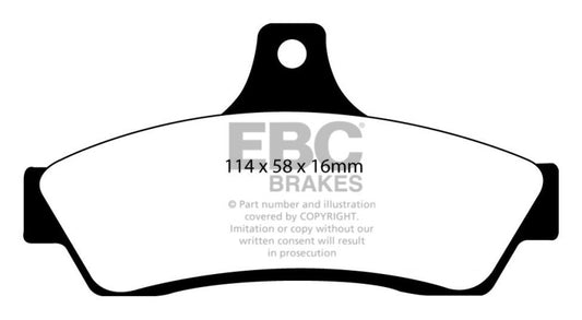EBC 03-04 Pontiac GTO 5.7 (Solid Rear Rotors) Ultimax2 Rear Brake Pads