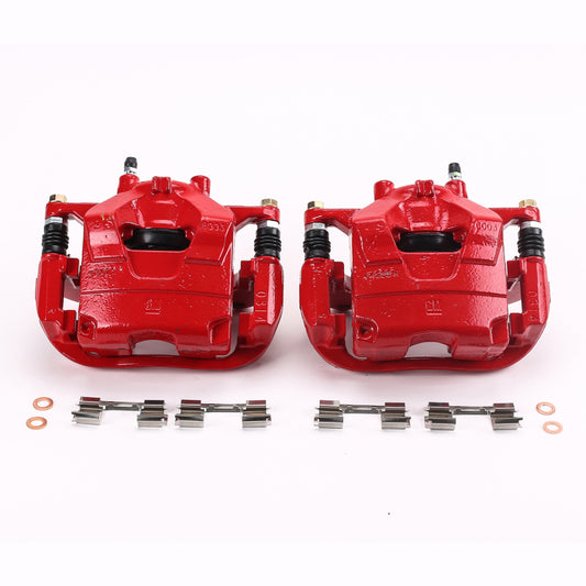 Power Stop 13-17 Buick Encore Front Red Calipers w/Brackets - Pair
