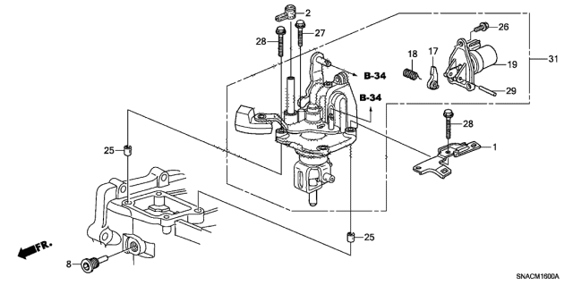Honda - K-Series Shift Selector Interlock