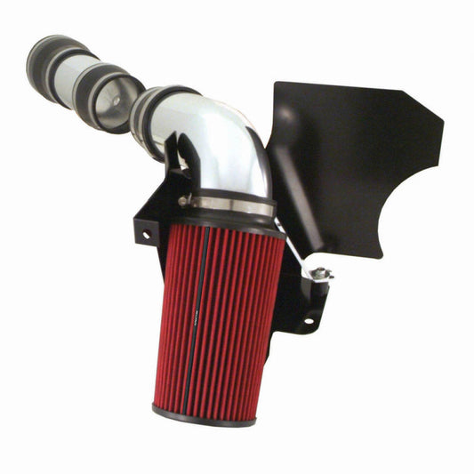 Spectre 99-03 Ford SD V10-6.8L F/I Air Intake Kit - Clear Anodized w/Red Filter