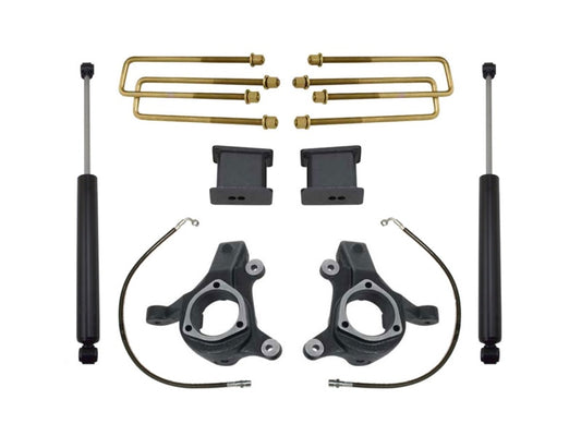 MaxTrac 07-16 GM C1500 2WD w/Cast Steel Susp. 3in/1in Spindle Lift Kit w/MaxTrac Shocks