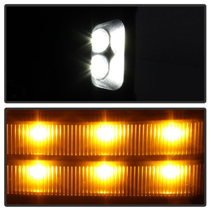 xTune Chevy Silverado 14-16 Heated Amber LED Signal Mirror Chrome MIR-CSIL14S-G3C-PWH-AM-SET